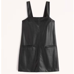 Vegan Leather Shift Mini Dress